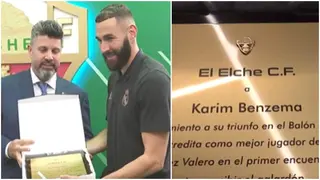 Video spotted as La Liga side Elche pay Heartwarming tribute to Ballon d'Or winner Benzema
