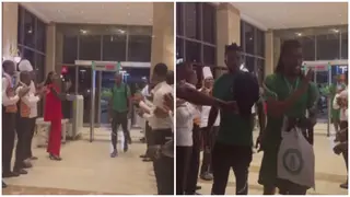 After Defeating Sierra Leone in 2023 AFCON Qualifiers, Super Eagles Get Unexpected Welcome at Team’s Hotel