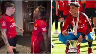IShowSpeed Meets FA Cup Hero Alejandro Garnacho, Hits Ronaldo's Famous Siuu Celebration: Video