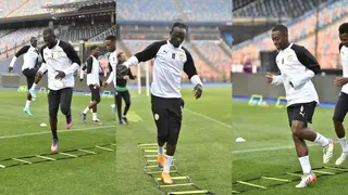 Photos Drop as Senegal Hold First Training at the Cairo International Stadium Ahead of Egypt Clash