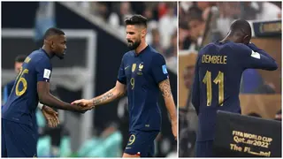 Why Giroud, Dembele were hooked off before half time against Argentina