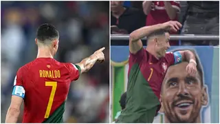 World Cup 2022: Awkward moment Cristiano Ronaldo pulled iconic 'Siuuu' celebration in front of Messi