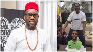 Jay Jay Okocha at 50: Daniel Amokachi Flaunts Beautifully Styled Cake for Midfield Maestro, Video