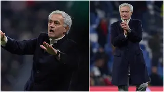 Jose Mourinho Does the “calma” After His Team Scores Against Sassuolo