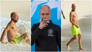 Interesting photos of Pep Guardiola on holiday in Barbados before pre season emerge