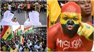 Footage of Ghanaian fans storming Qatar in excitement ahead of World Cup emerges