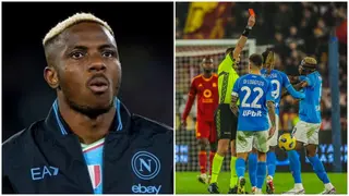 Victor Osimhen: Super Eagles Striker Sees Red As Napoli Fall at Roma