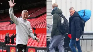 Solskjaer jets back to Norway with family carrying huge bag as Man United pressure grows