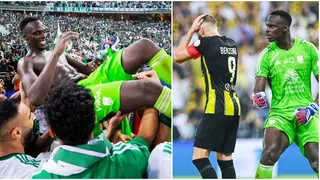 Al Ahli Players Lift Edouard Mendy Aloft Following Heroic Display in Al Ittihad Win: Video