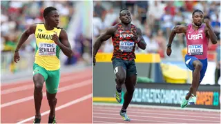 Noah Lyles Beaten in Jamaica by Oblique Seville at Racers Grand Prix, Omanyala Third