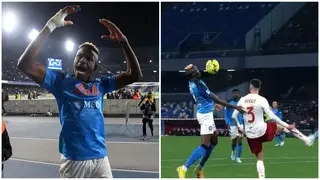 Osimhen's stunning goal against Roma wins prestigious award in Italy, video