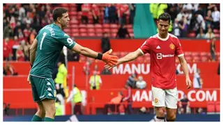 Messi Teammate Provokes Ronaldo To Take Penalty Before Fernandes Missed In United's Loss To Villa