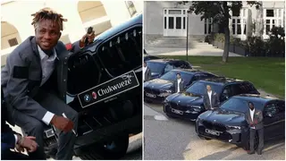 Giroud, Chukwueze All Smiles As AC Milan Stars Get Brand New Customised BMW Cars, Video