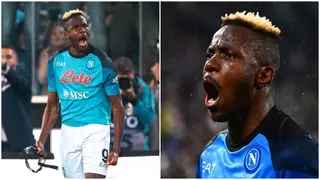 Nigeria striker Victor Osimhen shares delight after Napoli's Serie A title success