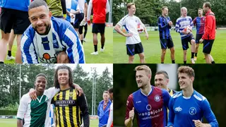 How Holland players wore jerseys of amateur clubs to celebrate National Football Day