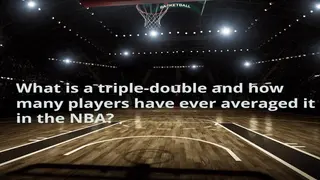 What is a triple-double and how many players have ever averaged a triple-double in the NBA?