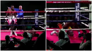 Watch: Boxer vomits in the ring after receiving heavy punch, losing by KO