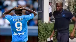 Osimhen Appears to Snub Teammates as 'Feud' With Napoli Rages On