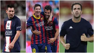 Cesc Fabregas Pleads With Lionel Messi to Return to Barcelona One Year After Joining PSG