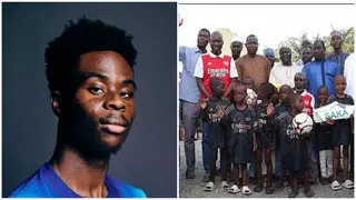 Arsenal star Bukayo Saka pays huge amount to help 120 Nigerian children have life changing surgeries