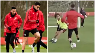 Video of Cristiano Ronaldo destroying Man United teammate with amazing skill emerges
