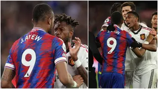 Video of Ghana Forward Jordan Ayew and Manchester United's Fred in Feisty Clash During Pre Season Emerges