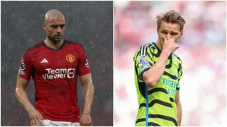 Martin Odegaard: Arsenal Captain Embarrasses Manchester United Star Amrabat With Filthy Skill