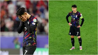 Son Heung Min fights back tears as South Korea is dumped out of Asian Cup