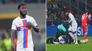 Barcelona's Franck Kessie sidelined with hamstring injury after Champions League clash against Viktoria Plzen