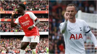 Bukayo Saka Shows Savage Side by Copying Tottenham Star's Celebration After Scoring in NL derby