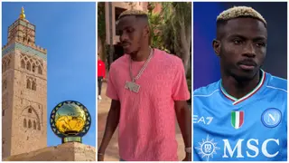CAF Awards: Victor Osimhen Steals the Spotlight in Morocco, Spotted Taking Selfie With Fan, Video
