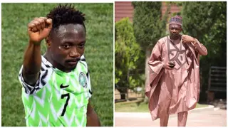 Super Eagles Captain Ahmed Musa Steps Out in Adorable Agbada To Celebrate 2023 Sallah Festival