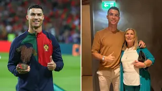 Ronaldo's mother overwhelmed with emotion as Portuguese star international award: Video
