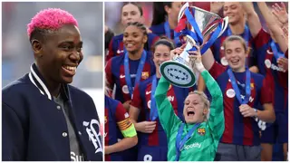 Asisat Oshoala: Super Falcons Star Confirms She Will Receive Barcelona Femeni Champions League Medal