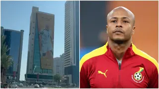 Footage of Ghana Captain Andre Ayew's Mural in Qatar Spotted