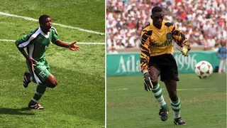 "He chanted my name:" Dosu Joseph reminisces about Sunday Oliseh's strike vs Spain at the World Cup in France 98.