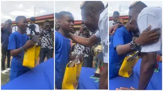 Young Fan Meets Victor Osimhen, Could Not Hold Back Tears After Seeing His Idol