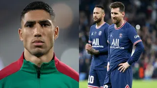 Achraf Hakimi: PSG right back sends message to Neymar, Messi after scoring 2 free kicks in AFCON