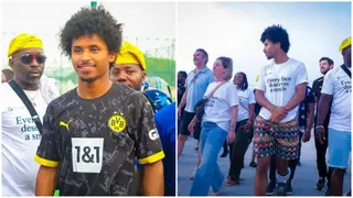 Borussia Dortmund Star Karim Adeyemi Spotted Partying in Ibadan Nigeria, Video