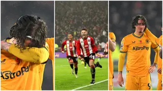 Fabio Silva: Wolves star breaks down in tears after controversial penalty call vs Sheffield United