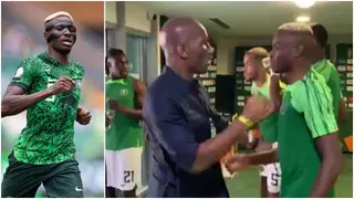 AFCON 2023: Didier Drogba and Victor Osimhen Share Moment Ahead of Ivory Coast Nigeria