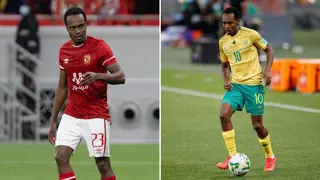 Percy Tau Makes Speedy Recovery, Returns to Training With Al Ahly After Pulling Out From Bafana Bafana Squad