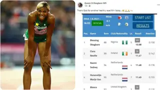 Jubilation As Nigerian Athlete Breaks 38-Year-Old 100m Longstanding Record Ahead of Olympic Games