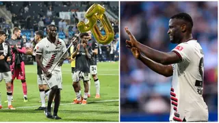 Victor Boniface Hits Nigerian Dance to Celebrate Leverkusen's 50th Unbeaten Game in Style: Video