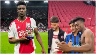 Footage of heartwarming moment Mohammed Kudus gifts Man of the Match jersey to Ajax fan spotted
