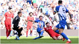 Brighton 2:2 Liverpool: Fans claim VAR have Liverpool penalty to compensate for error last week