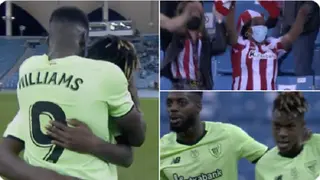 Heart-warming footage shows 19-year-old celebrating last-minute winner with his mother, brother inside stadium