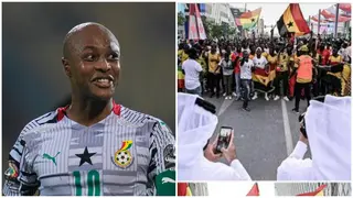 Watch video of Ghana fans parading round the city of Qatar 7 days to the start of 2022 World Cup