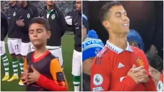 Cristiano Ronaldo: Cheeky mascot copies superstar's new celebration beforeChampions League game