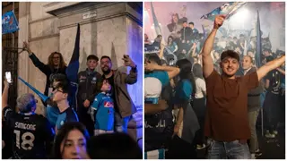 Fireworks, jubilation in Naples as Osimhen's Napoli win Serie A title after 33 years; Video